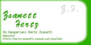 zsanett hertz business card